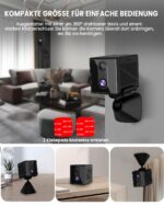 aidowocam Mini Überwachungskamera 4K – 5G WiFi, Akku, Nachtsicht & Cloud-Speicher – Bild 8