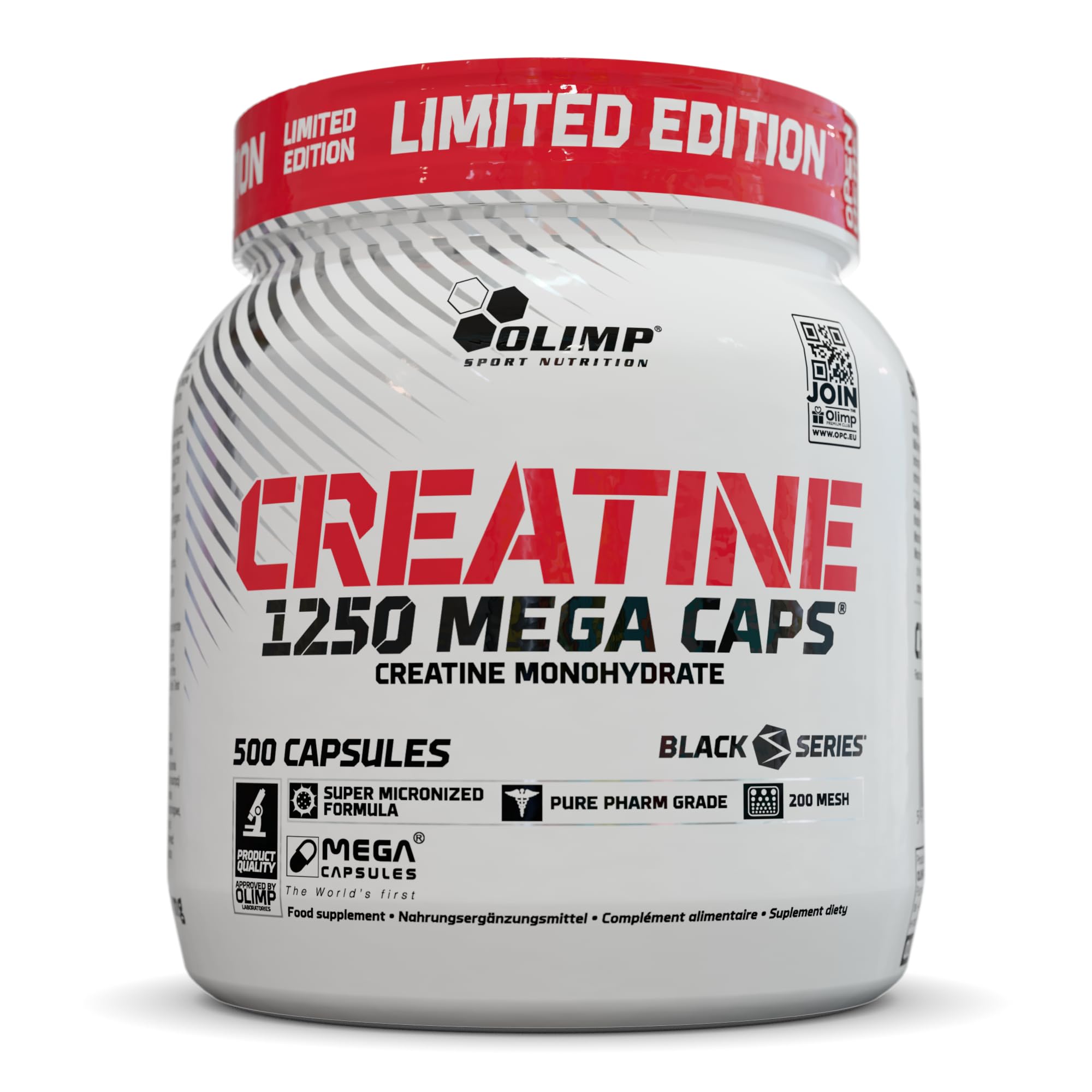 71P8TU3JU0L._SY2000_.jpg Olimp Creatine 1250 Mega Caps – Kreatin-Monohydrat für maximale Kraft & Ausdauer – Bild 1