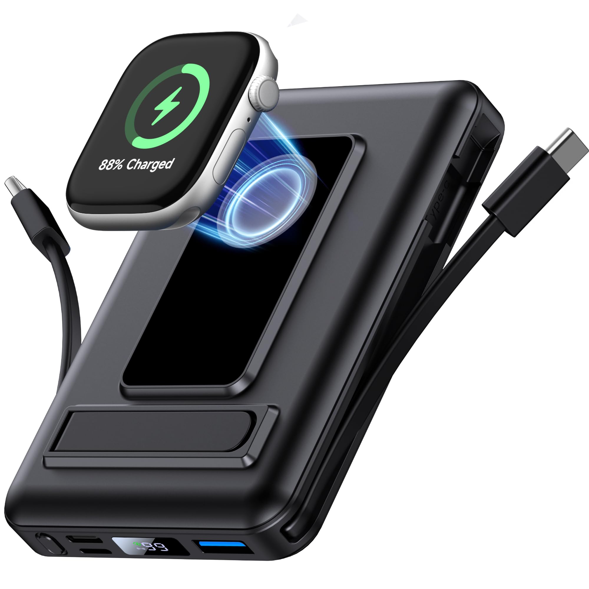 71P8qrclWL._SY2000_.jpg Vexnara MagSafe Power Bank 10000mAh – kabelloses Schnellladen für iPhone & Apple Watch – Bild 1