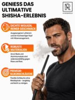 M. ROSENFELD Shisha Set Komplett mit HMD, LED-Beleuchtung & Tragetasche – Premium Komplettset – Bild 2