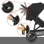 hauck Rapid 3R Dreirad-Buggy Schwarz – Geländetauglich mit Federung & Liegeposition – Bild 9