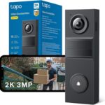 Tapo D205 Akku-Videotürklingel – 2K Weitwinkel mit KI-Personenerkennung & Zwei-Wege-Audio