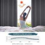 PONY DANCE Verdunkelungsvorhang 245x140 cm Grau – Thermovorhang mit Ösen für Schlafzimmer – Bild 5