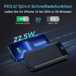 Enerwow Power Bank 27000 mAh – 22.5W Schnellladung mit USB-C für iPhone & mehr – Bild 2