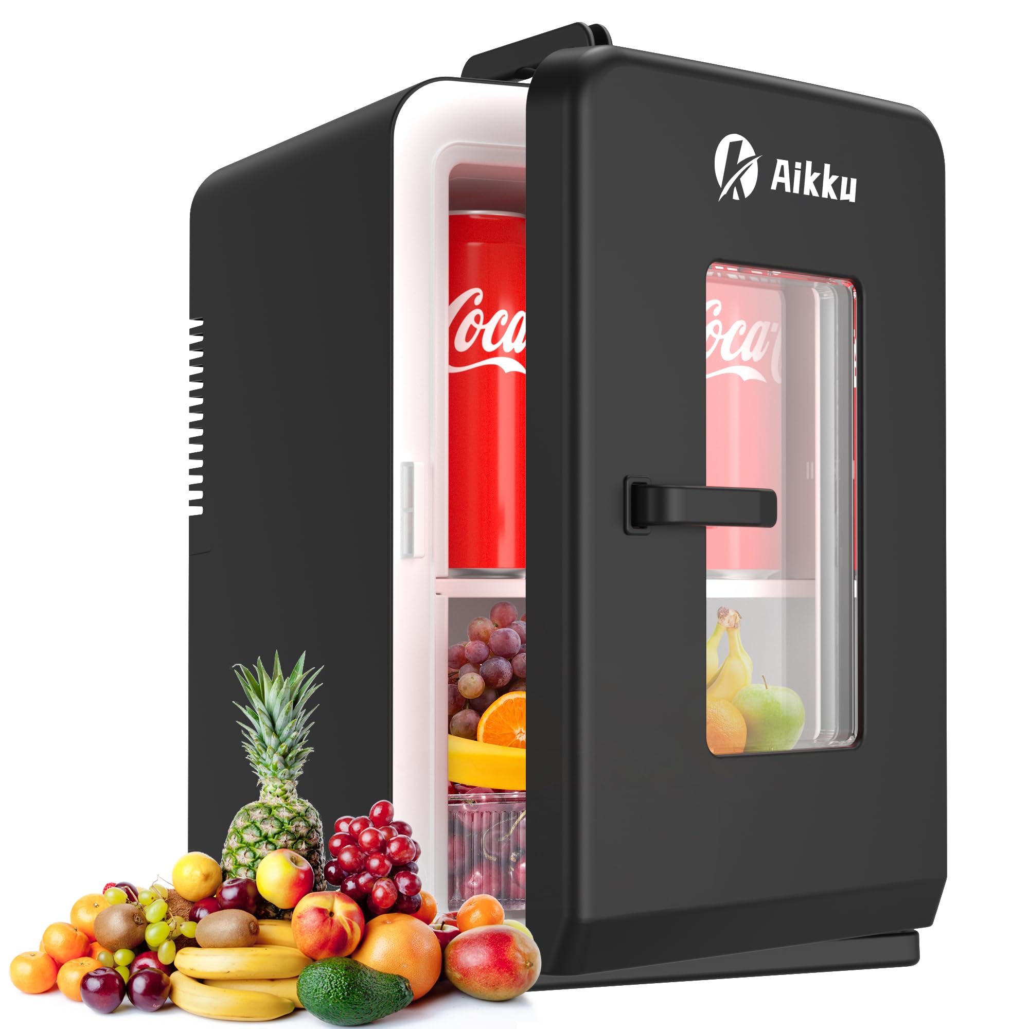 71RtIw9c6OL._SY2000_.jpg Aikku Mini Kühlschrank 15L 2-in-1 – Kühlen & Wärmenfunktion für Zuhause & Auto – Bild 1