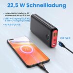 JIGA Power Bank 27000mAh mit 22,5W PD – Schnellladung für iPhone, Samsung & iPad – Bild 2