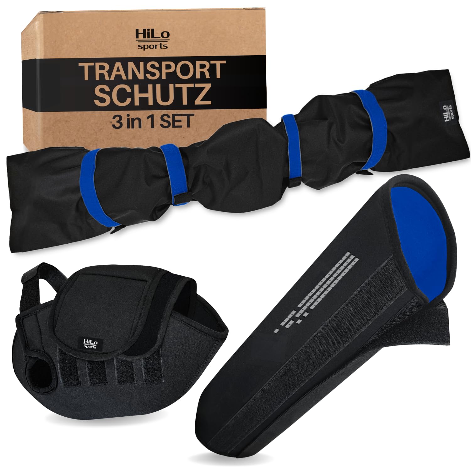 71WlazXTd3L._SY1500_.jpg HiLo sports 3-teiliges E-Bike Transportschutz Set – Akku, Motor & Lenker Hülle – Bild 1