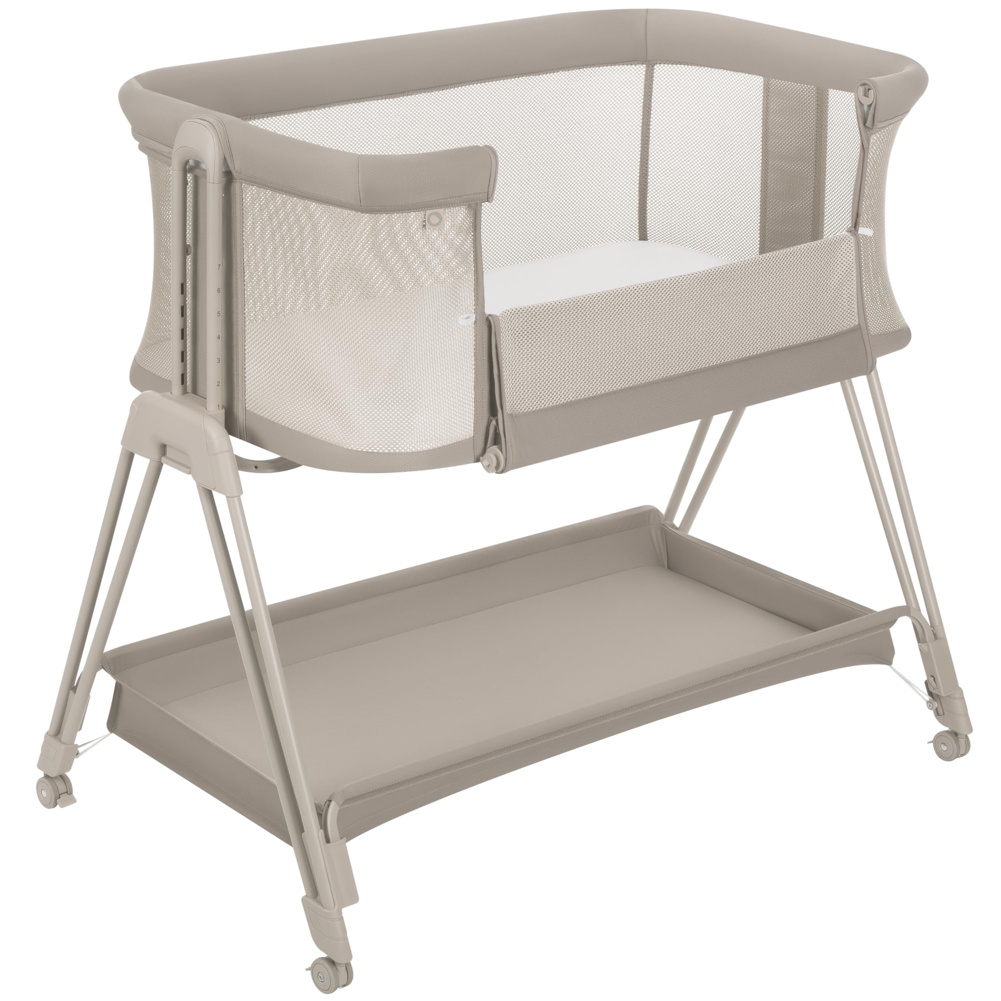 71ZKv9DPu6L._SY2000_.jpg Lionelo Luna Beistellbett 2in1 mit Matratze – Co-Sleeping für Neugeborene bis 9 kg – Bild 1