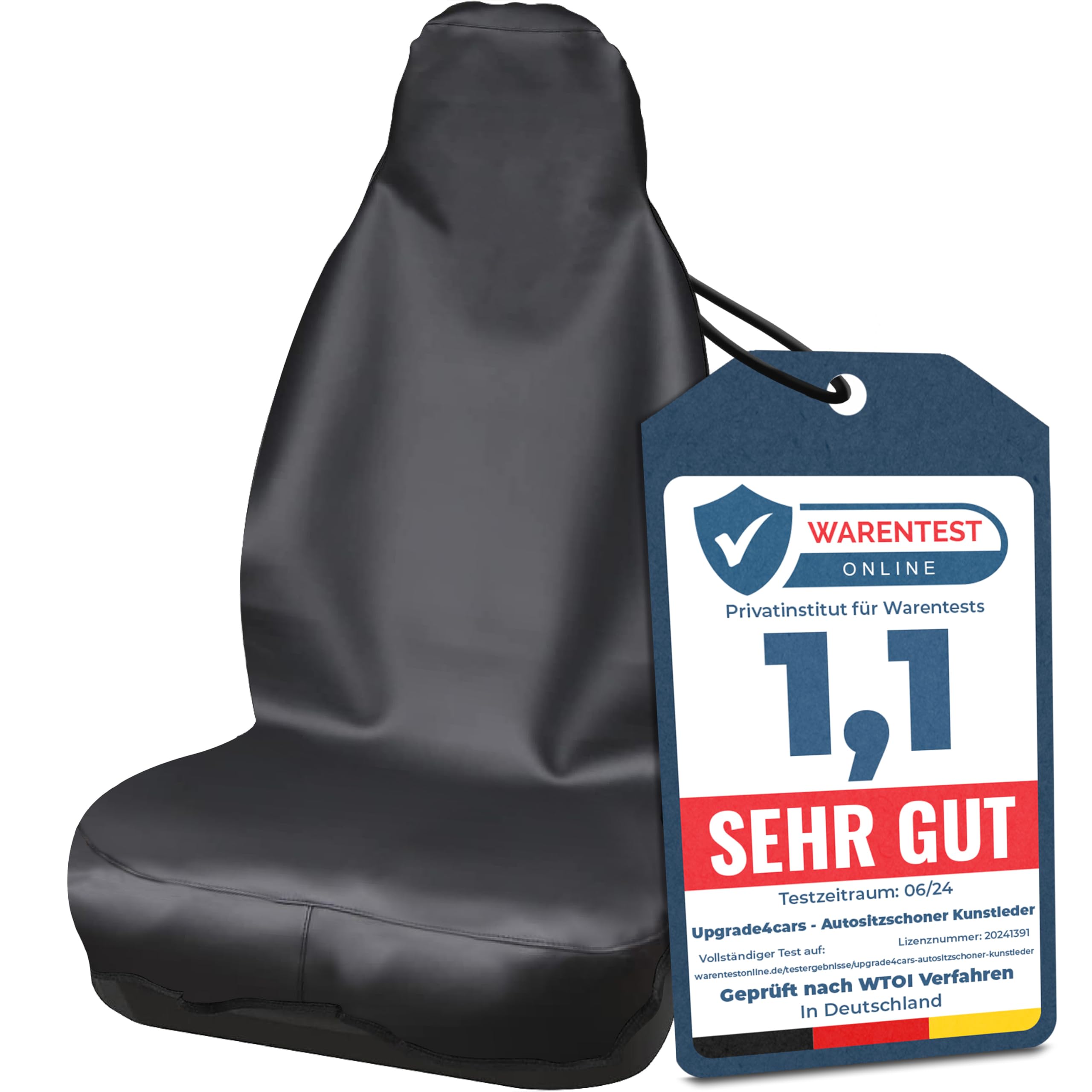 71b4P-NVUpL._SY2560_.jpg Upgrade4cars Autositzbezug Universal – Wasserdichter Sitzschoner für Vordersitze – Bild 1