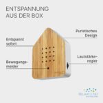 Zwitscherbox RELAXOUND ORIGINAL mit Bamboo Vollholzfront – Vogelgesang Soundbox für Entspannung – Bild 5