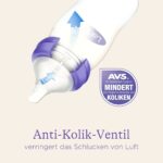 Lansinoh Glasflaschenset 160 ml – NaturalWave Sauger für natürliches Stillverhalten, 4er Set – Bild 6