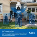 Tapo C510W WLAN IP Kamera Aussen – 2K 360° Schwenk mit Vollfarb-Nachtsicht & IP65 – Bild 4