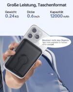 Eissix MagSafe Powerbank 12000mAh – Kabelloses Schnellladen für iPhone mit PD 22.5W – Bild 6