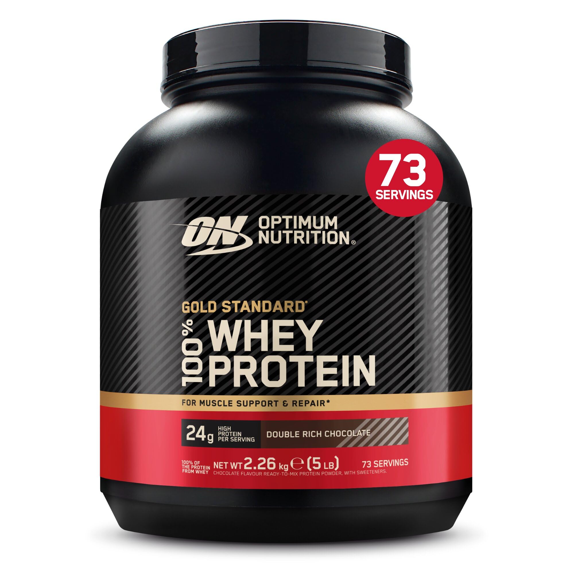 71gR9O4i6cL._SY2000_.jpg Optimum Nutrition Gold Standard 100% Whey 2.26kg – Proteinpulver Double Rich Chocolate für Muskelaufbau – Bild 1