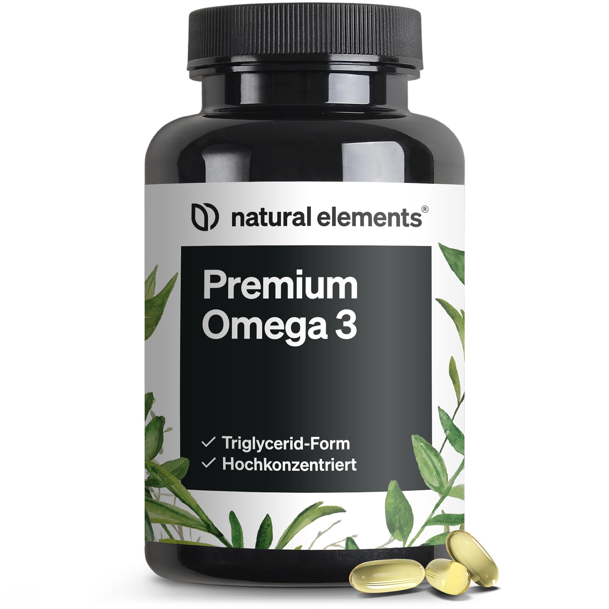 71gb7B4RZiL._SY2000_.jpg natural elements Premium Omega 3 – 120 Kapseln mit GoldenOmega® – Herzgesundheit & Gehirnfunktion – Bild 1