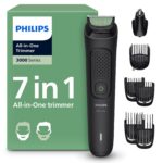 Philips Multigroom 3000 All-in-One Trimmer – 7-teiliges Set mit selbstschärfenden Klingen