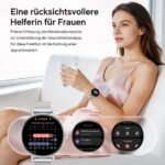 Gydom Smartwatch Damen Rund 1.27" mit Metallarmband – Fitnessuhr mit Telefonfunktion & SpO2 – Bild 4