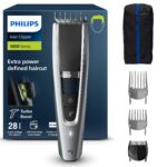 Philips HC5630/15 Haarschneider Series 5000 mit 28 Längeneinstellungen & Turbo-Modus – Präziser Haarschnitt für Herren