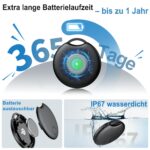 Tisoutec 4er Pack Android Smart Tag – Google Find My Bluetooth Tracker für Schlüssel & Koffer – Bild 7