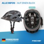 Fischer Urban Plus Fahrradhelm S/M mit LED-Rücklicht – Sicherer Cityhelm für Damen & Herren – Bild 12