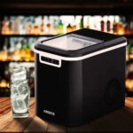 Arebos Eiswürfelmaschine 12 kg/24h – Selbstreinigend mit 2 Würfelgrößen – Bild 2
