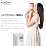 Spross® Windeleimer mit 3 Nachfüllkassetten – Geruchsdichter Wickeleimer Made in Germany – Bild 6