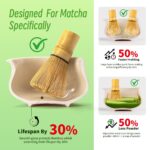 TEANAGOO 7er Matcha Set Rosa – Keramik Schale mit Bambusbesen & Zubehör – Bild 3