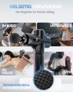 HELDENWERK Massagepistole mit 7 Köpfen & 30 Geschwindigkeiten – Tiefenmassage mit Wärmefunktion – Bild 9