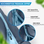 NORDMUT Mumienschlafsack Erwachsene – Ultraleicht & Kompakt für Camping & Outdoor – Bild 3