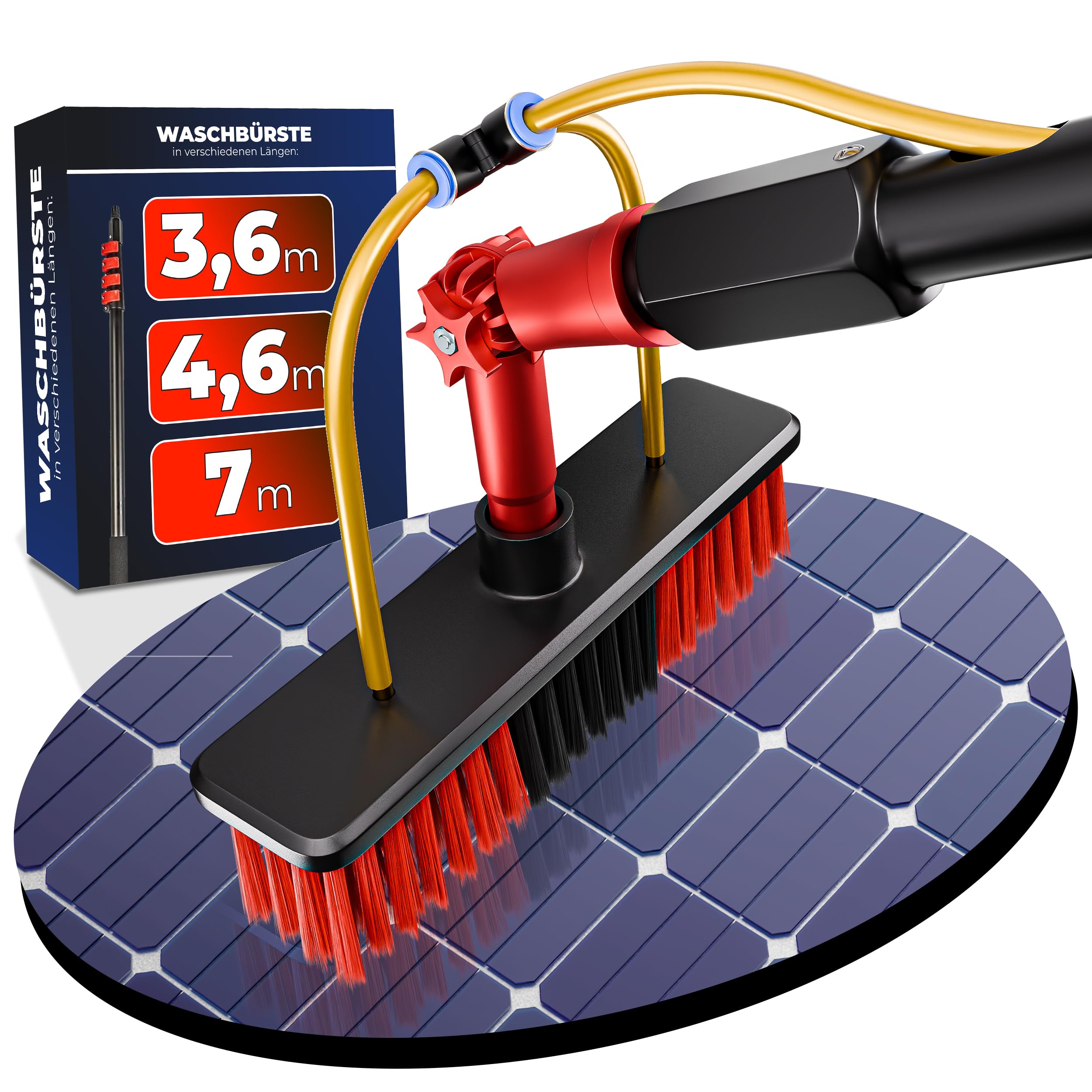 81Q2A7qDRML._SY2500_.jpg BoomDing Teleskop Waschbürste 4,6 m mit Wasseranschluss – PV & Wintergarten Reinigung – Bild 1