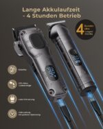 VGRPRO Haarschneidemaschine Set für Herren – Kabellose Profi Haarschneidemaschine mit 4-in-1 Trimmer & 9 Aufsätzen – Bild 5