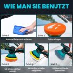 L1NXIXI 6 Zoll Orbital Poliermaschine für Makita 18V – 8 Geschwindigkeiten & 27er Set – Bild 6