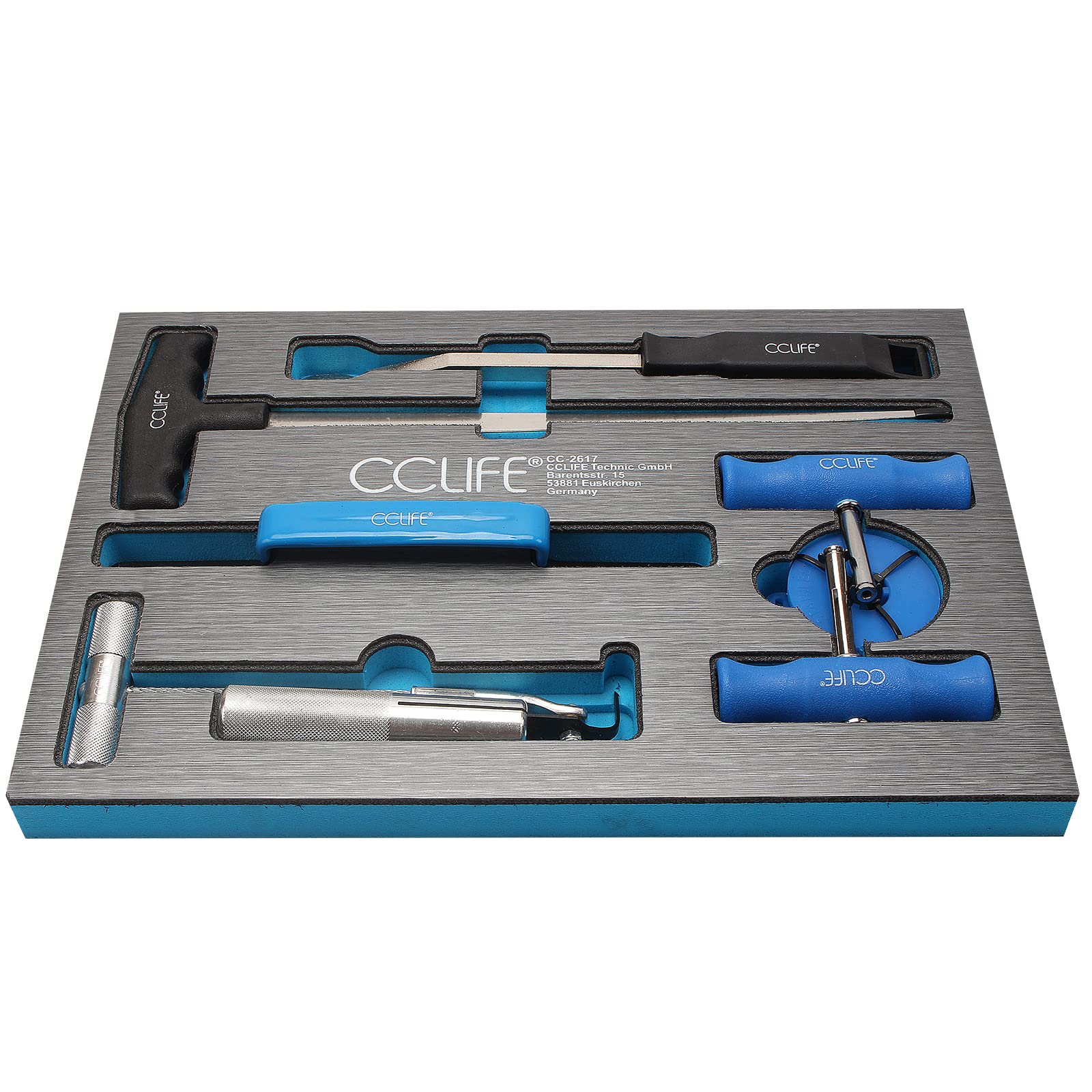 81U2YLZXkCL._SY1600_.jpg CCLIFE 7-teiliges Windschutzscheiben Ausbau-Set – Professionelle KFZ-Scheibendemontage – Bild 1