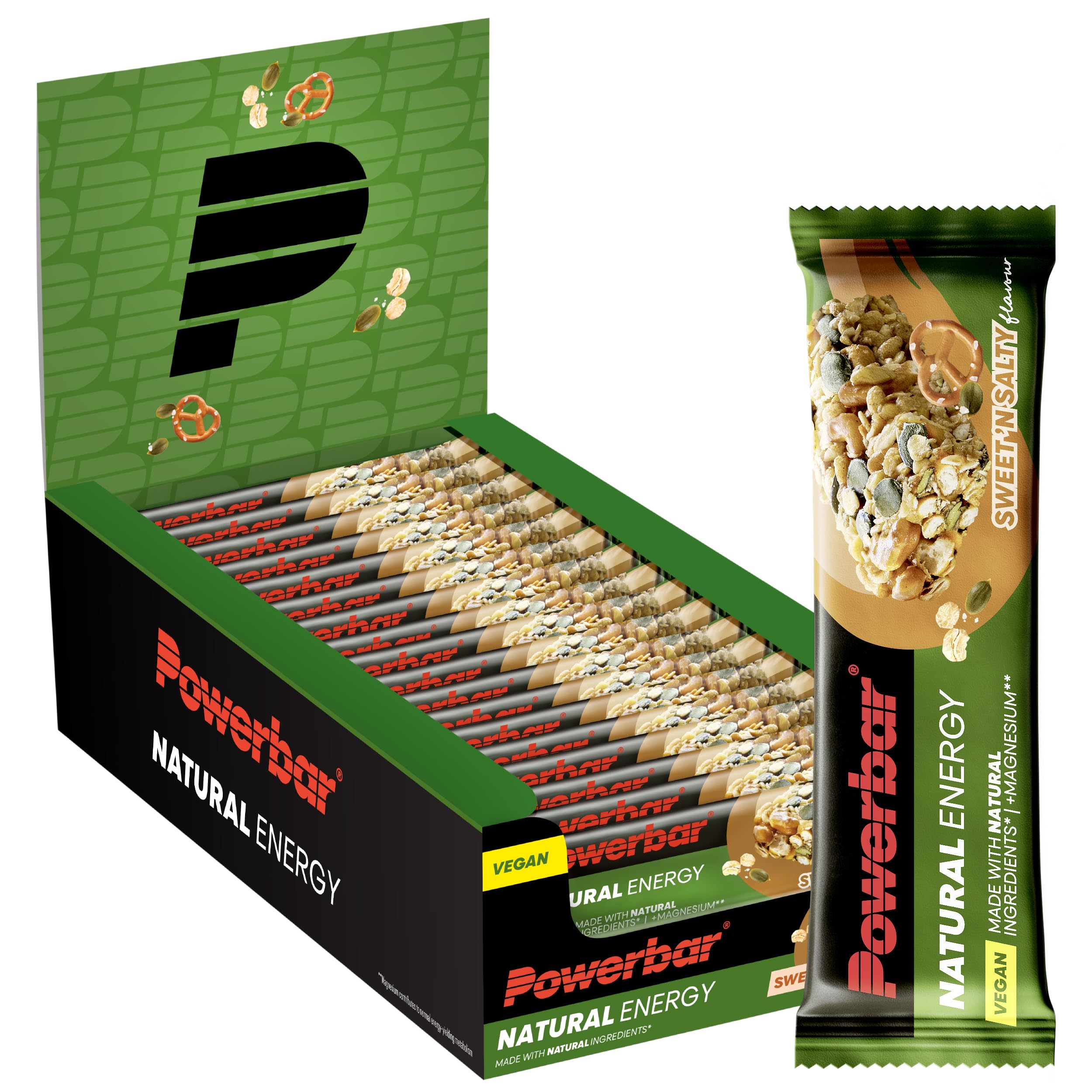 81Yuisb-K-L._SY2500_.jpg Powerbar Natural Energy Cereal Bar mit Magnesium – Veganer Energie-Riegel 18x40g – Bild 1