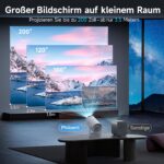 Philoent Smart Projektor 4K/1080P – Ultrakurzdistanzbeamer mit WiFi 6 & Auto-Trapezkorrektur – Bild 2