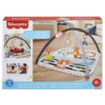Fisher-Price Tierfreunde Kontrast-Spieldecke – 3-in-1 Spielbogen mit Musik & Licht ab Geburt – Bild 6