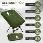 ALPINEZ Campingstuhl faltbar ultraleicht – Testsieger mit Dreiecksstruktur für 120 kg – Bild 6