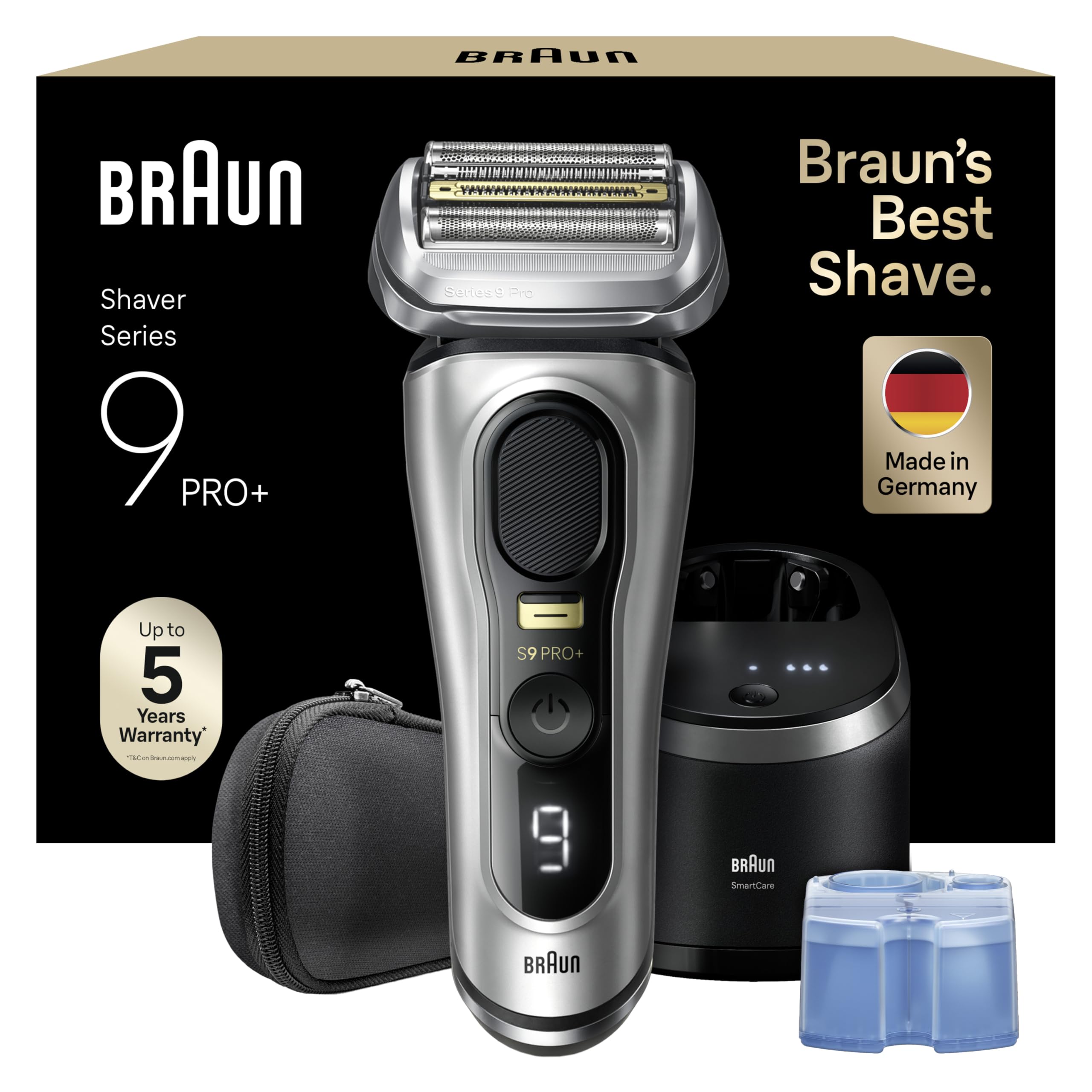 81eTCem6DLL._SY2560_.jpg Braun Series 9 Pro+ Elektrorasierer – 0,00 mm Rasur mit ProTrimmer & 60 Min Akku – Bild 1