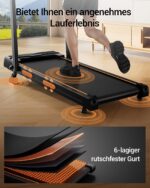 LONTEK Klappbares Laufband mit Steigung – 10 km/h Heimtrainer für Zuhause – Bild 7