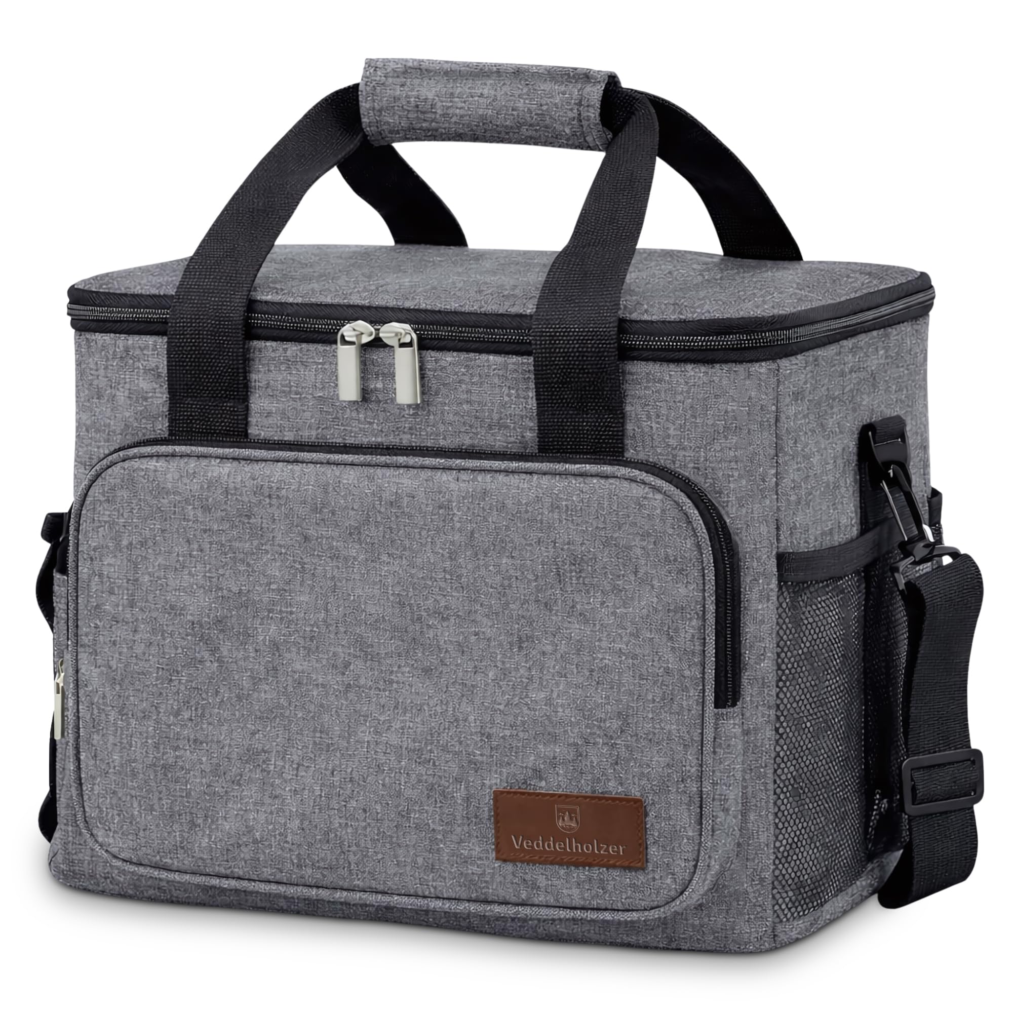 81hUrlIvvPL._SY2000_.jpg Veddelholzer XXL 33L Kühltasche mit Tragegurt – Isolierte Thermotasche für Picknick & Camping – Bild 1