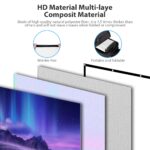LEORFI 120 Zoll Projektionsleinwand 16:9 – Tragbare HD Beamer Leinwand für Heimkino & Outdoor – Bild 6