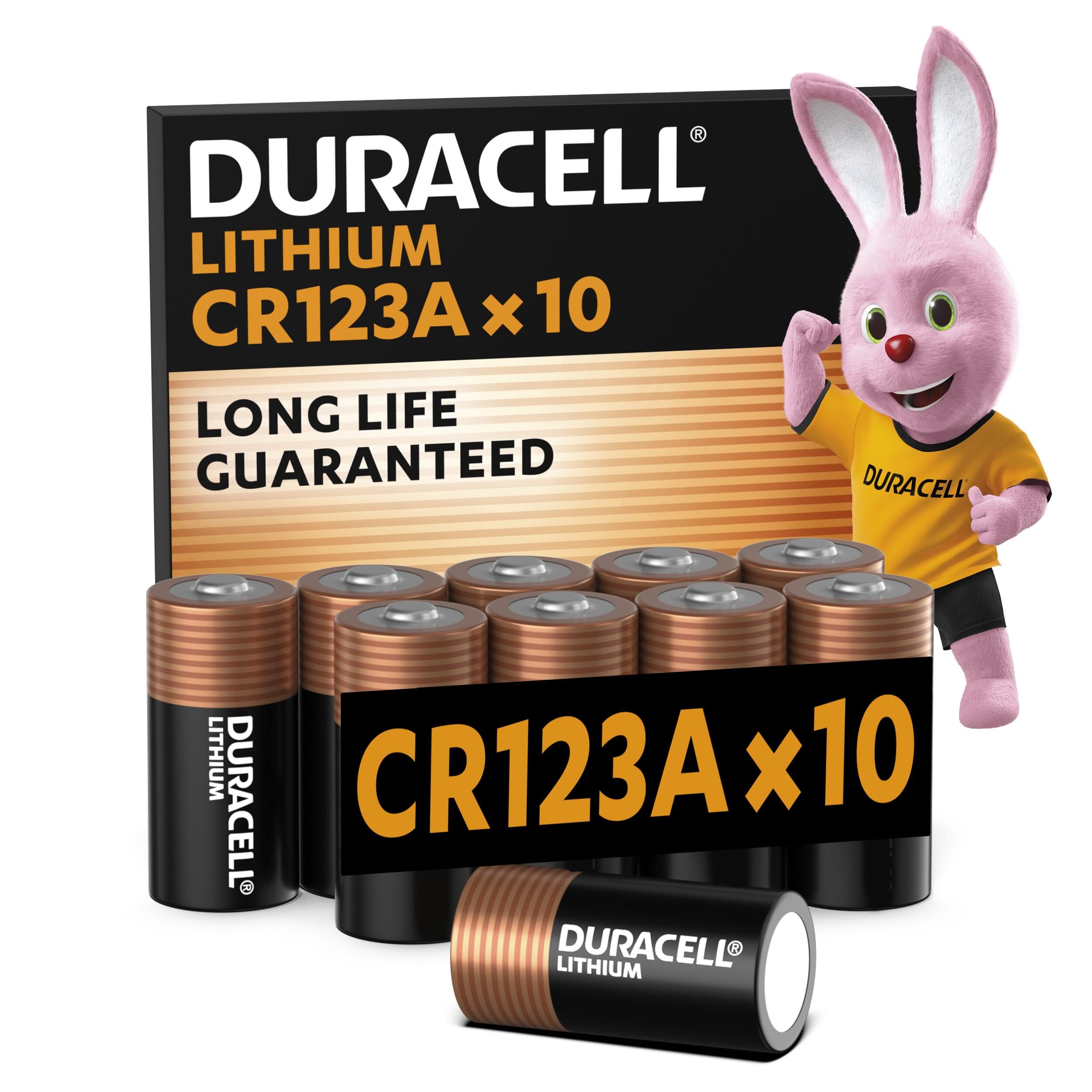 81lj09FSyoL._SY2500_.jpg Duracell CR123 Lithium Batterie 3V – 10er Pack High Power für Kameras & Geräte – Bild 1