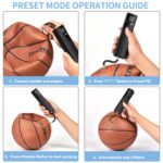 GPUTEK Intelligente elektrische Ballpumpe – präzises Aufblasen mit LCD-Display für Fussball & Basketball – Bild 6