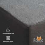 Foxx Bandscheibenwürfel M-L 50x45x40cm mit Bezug – Lagerungskissen für Wirbelsäule – Bild 4