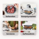 Ninja CRISPi 4-in-1 Tragbare Heißluftfritteuse mit Glaskochern – 3,8 & 1,4 l – Bild 8