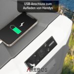 Arebos Kompressor Kühlbox 35L – Elektrische Gefrierbox mit App-Steuerung für Auto & Camping – Bild 5