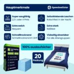 Inkontinenz-Bettenauflagen 150 x 80 cm Wegwerfbar – 2300 ml Absorption für Einzel- & Doppelbett – Bild 3
