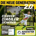 Racetex Fussballtor für Garten – Anti-Rost Metalltor mit Polsterung & Erdanker – Bild 2