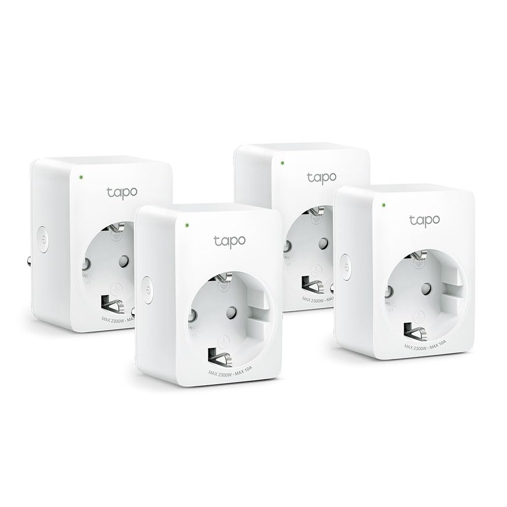 412d-mpgn4L._SY1000_.jpg Tapo P100 WLAN Smart Steckdose 4er Pack – Sprachgesteuert für Alexa & Google Home – Bild 1