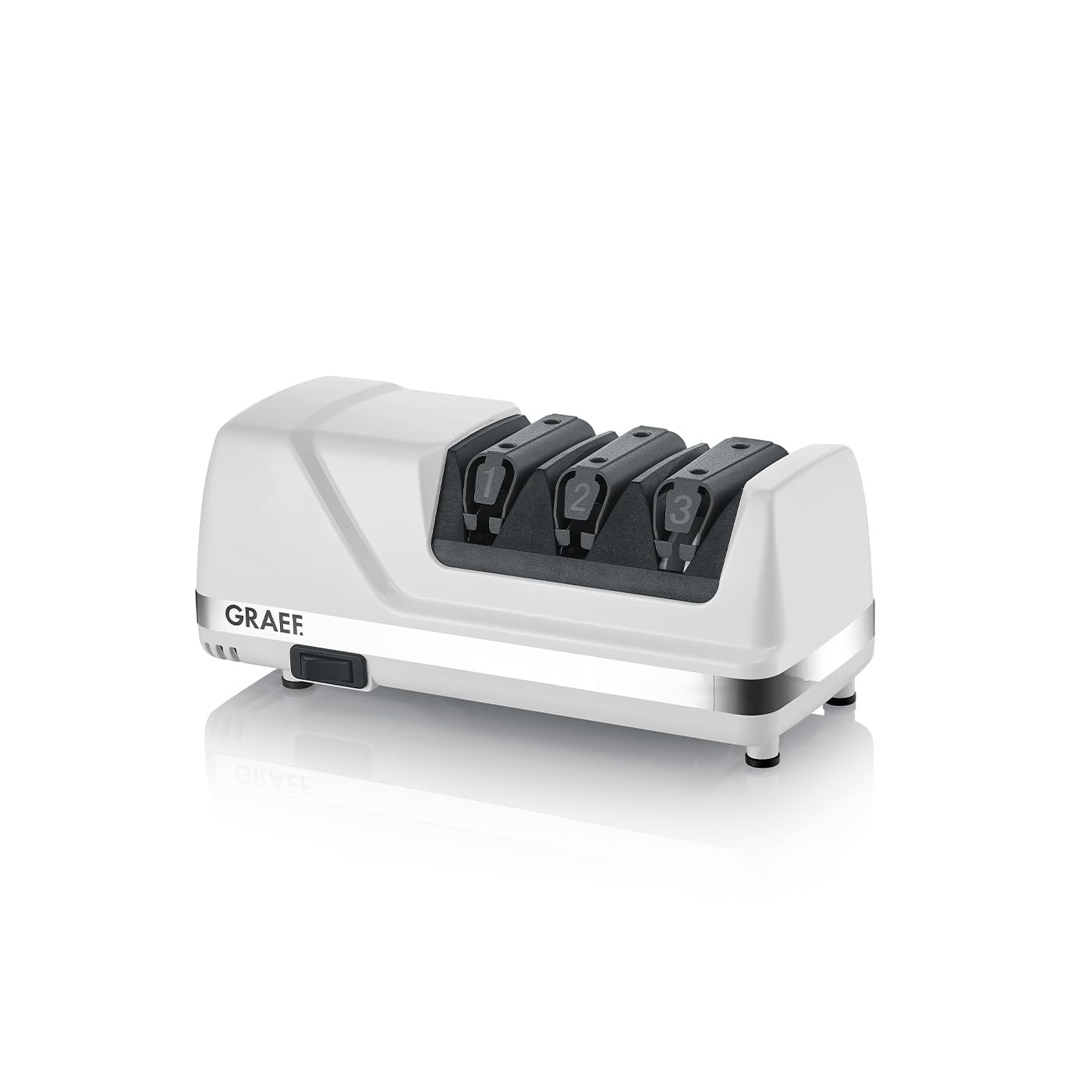 51eSLy6-qaL._SY1400_.jpg GRAEF CC120 Elektrischer Messerschärfer – 3-stufiges System mit Diamantbeschichtung für Küchenmesser – Bild 1